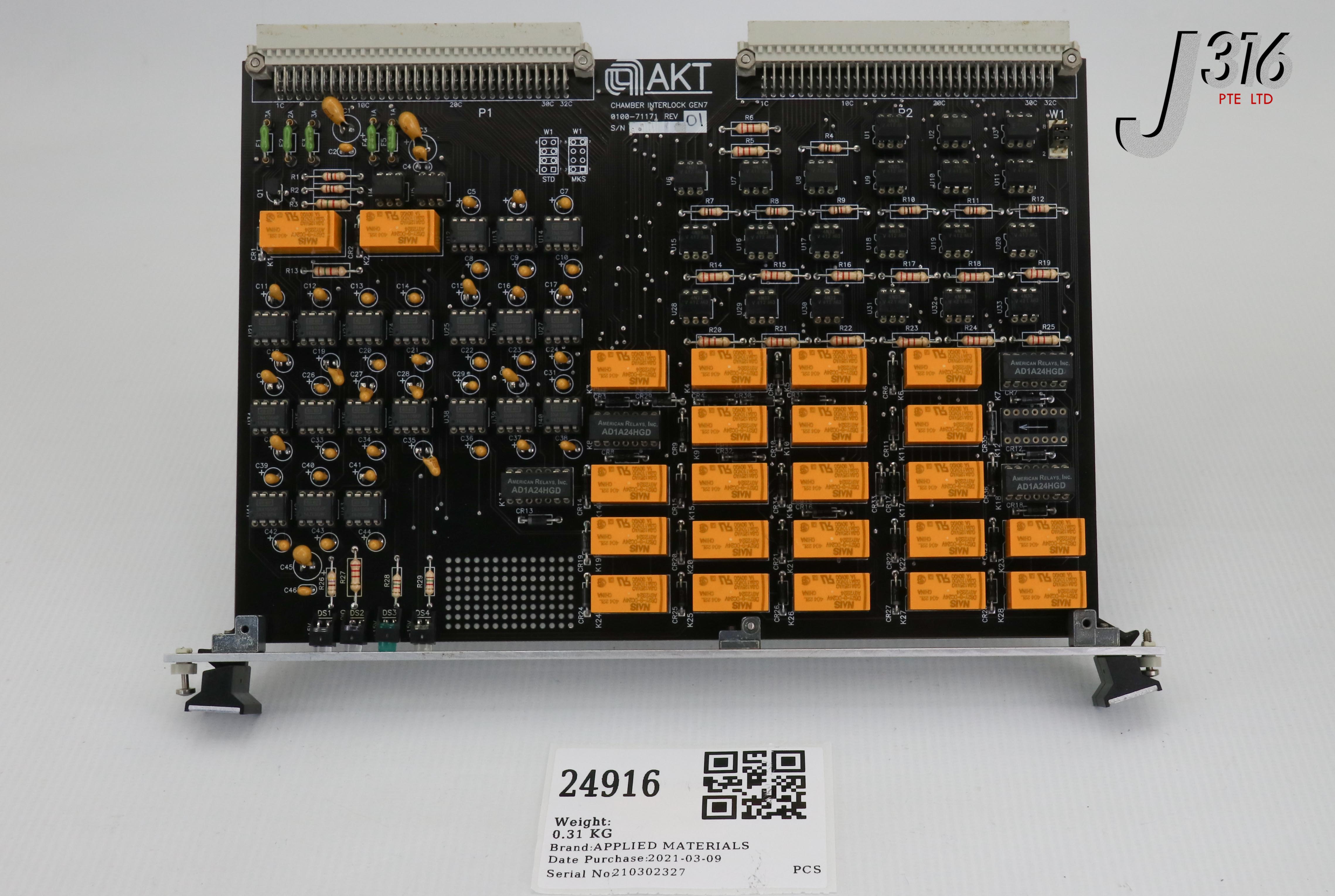 24916 APPLIED MATERIALS PCB, CHAMBER INTERLOCK GEN7 0100-71171 | eBay